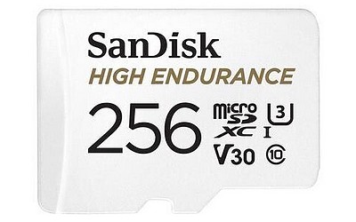 SanDisk MicroSD 256 GB HighEndurance (100/60)