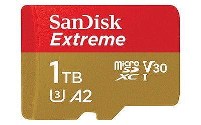 SanDisk MicroSD 1 TB Extreme UHS-I + SD Adapter