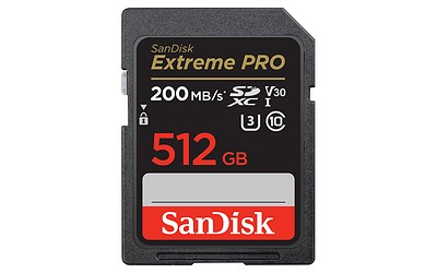 SanDisk 512 GB SDXC ExtremePro 200MB/s V30 UHS-I