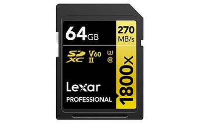 Lexar 1800x SDXC 64 GB UHS-II Gold