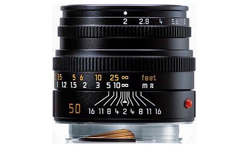 Leica M 50/2,0 Summicron schwarz-eloxiert