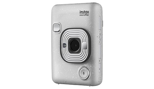 INSTAX mini LiPlay Sofortbildkamera, Stone White - 3