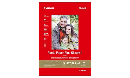 Canon Fotopapier Plus II A4, 20 Blatt 265g/m²