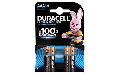 Duracell Batterie Ultra 100 AAA 4er-Pack