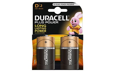 Duracell Batterie Plus D 50 Power Mono 2er-Pack