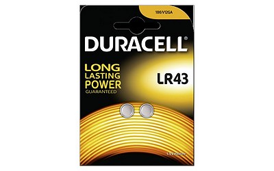 Duracell Batterie LR 43 / 186 1,5V 2er-Pack