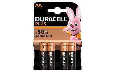 Duracell Batterie Plus 100 Mignon AA 4er-Pack