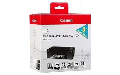 Canon PGI-29 Multipack MBK/PBK/DGY Tinte