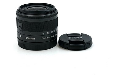 Gebraucht, Canon EF-M 15-45/3,5-6,3 IS STM schwarz
