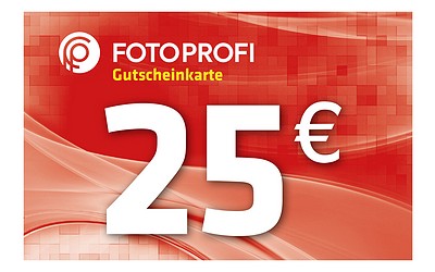 Fotoprofi Gutscheinkarte 25,00 Euro