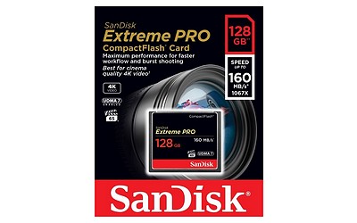 SanDisk CF 128 GB ExtremePro (160/90)