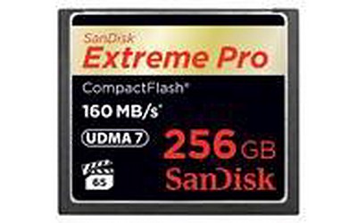 SanDisk CF 256 GB ExtremePro (160/90)