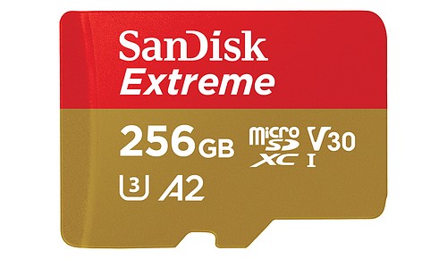 SanDisk MicroSD 256 GB Extreme UHS-I + SD Adapter - 1