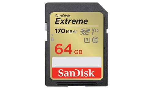 SanDisk 64 GB SDXC Extreme 170MB/s V30 UHS-I - 1