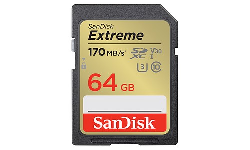 SanDisk 64 GB SDXC Extreme 170MB/s V30 UHS-I