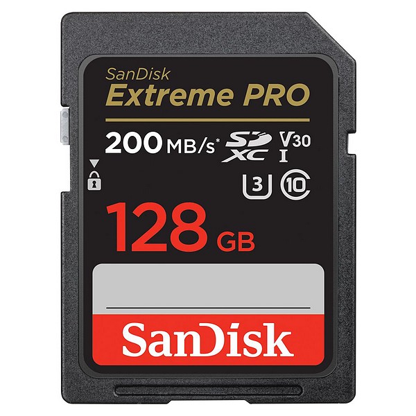 SanDisk 128 GB SDXC ExtremePro 200MB/s V30 UHS-I