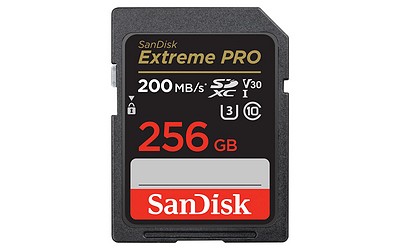 SanDisk 256 GB SDXC ExtremePro 200MB/s V30 UHS-I