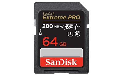 SanDisk 64 GB SDXC ExtremePro 200MB/s V30 UHS-I