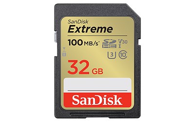 SanDisk 32 GB SDXC Extreme 100MB/s V30 UHS-I