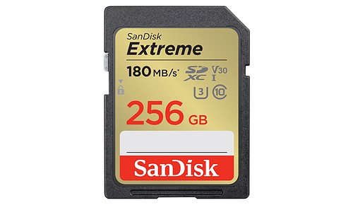 SanDisk 256 GB SDXC Extreme 180MB/s V30 UHS-I - 1