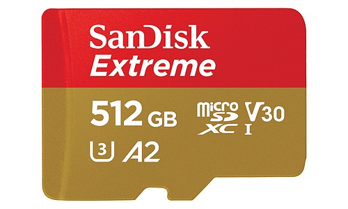 SanDisk MicroSD 512 GB Extreme UHS-I + SD Adapter