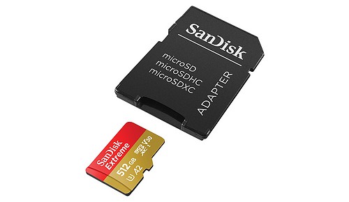 SanDisk MicroSD 512 GB Extreme UHS-I + SD Adapter - 1