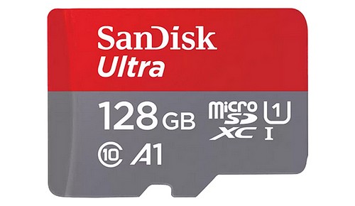 SanDisk MicroSD 128 GB + SD Adapter 140MB/s - 1