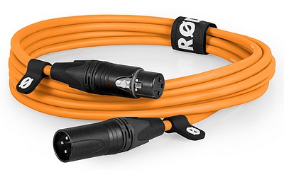 Rode XLR3M-O Premium XLR orange 3m Mikrofonkabel