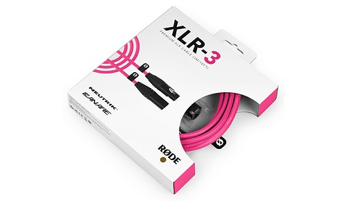 Rode XLR3M-P Premium XLR rosa 3m Mikrofonkabel - 1
