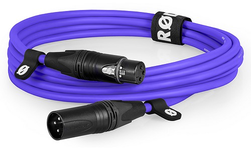 Rode XLR3M-PU Premium XLR lila 3m Mikrofonkabel