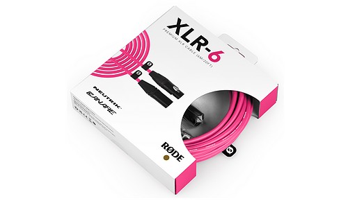 Rode XLR6M-P Premium XLR rosa 6m Mikrofonkabel - 1