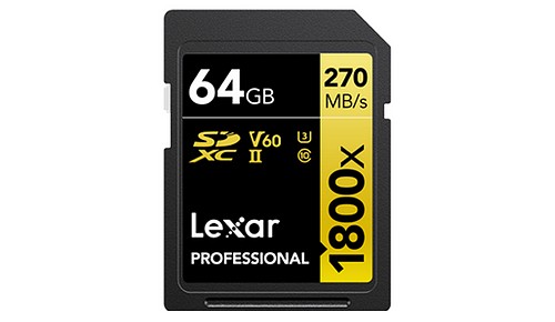 Lexar 1800x SDXC 64 GB UHS-II Gold - 1