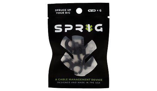 Sprig 6er Pack Black (1/4"-20) Kabel- Management - 3
