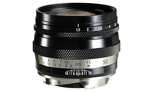 Voigtländer Heliar 50/1,5 Classic VM schwarz-messing Leica M-Mount