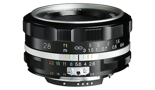 Voigtländer Color-Skopar 28/2,8 SLII-S asphärisch schwarz-silber Nikon AI-S-Mount (CPU) - 1
