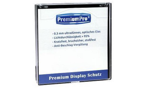 PremiumPro Displayschutz S1 für Sony RX 100 alle, RX1, RX10, A7II, A7S II, A7R II, A7III