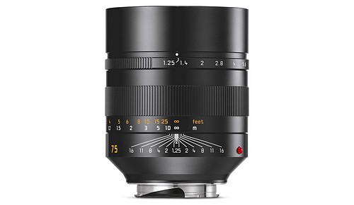 Leica M 75/1,25 Noctilux asph. schwarz-eloxiert - 1