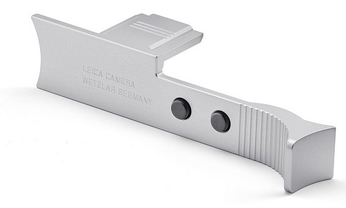 Leica Daumenstütze Q3, Aluminium silbern eloxiert
