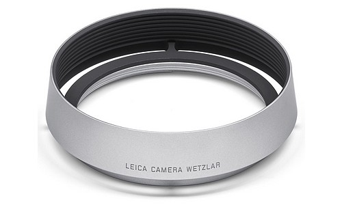 Leica Gegenlichtblende rund Alu silb. eloxiert Q