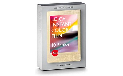 Leica SOFORT Farbfilm mini, neo gold, 10 Aufnahmen
