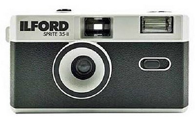 Ilford Sprite 35-II Kamera, schwarz&silber