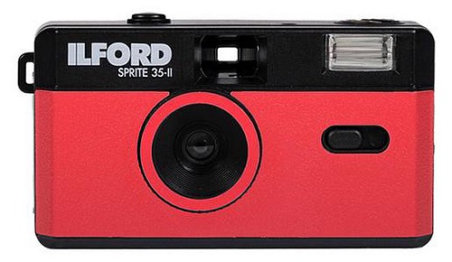 Ilford Sprite 35-II Kamera, rot&schwarz - 1