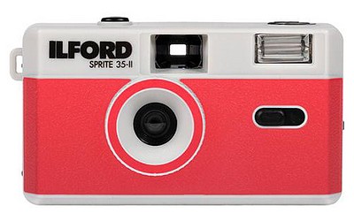 Ilford Sprite 35-II Kamera, rot&silber
