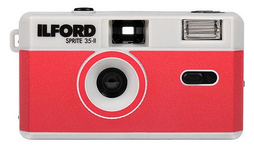 Ilford Sprite 35-II Kamera, rot&silber - 1
