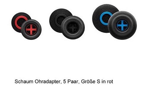 Sennheiser Foam Ear Adapter S=rot, 5 Paar Memory-Schaum-Ohradapter in Größe S