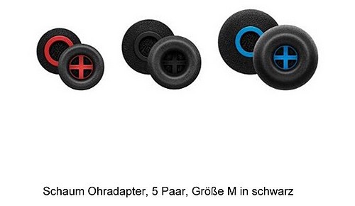 Sennheiser Foam Ear Adapter M=schw. 5 Paar Memory-Schaum-Ohradapter in Größe M - 1