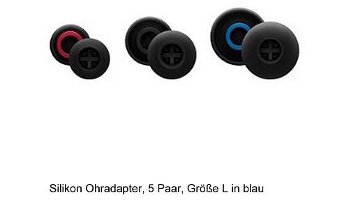 Sennheiser Silicone Ear Adapter L=blau 5 Paar, Silikon-Ohradapter in Größe L - 1