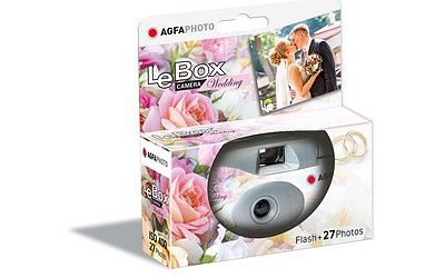 Agfa Einwegkamera LeBox Wedding Flash 400 27 Aufnahmen