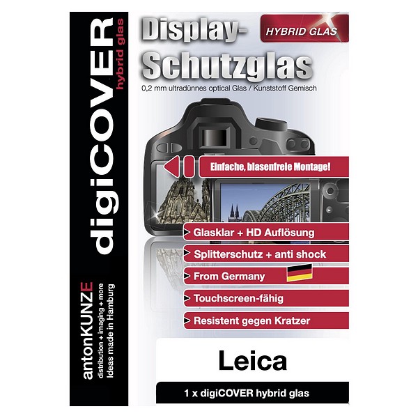 digiCOVER Glas Displayschutz Leica V-Lux 40