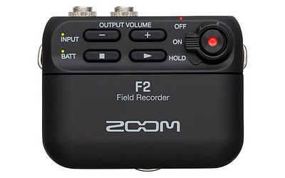 Zoom F2 Field Recorder mit Lavalier Mic